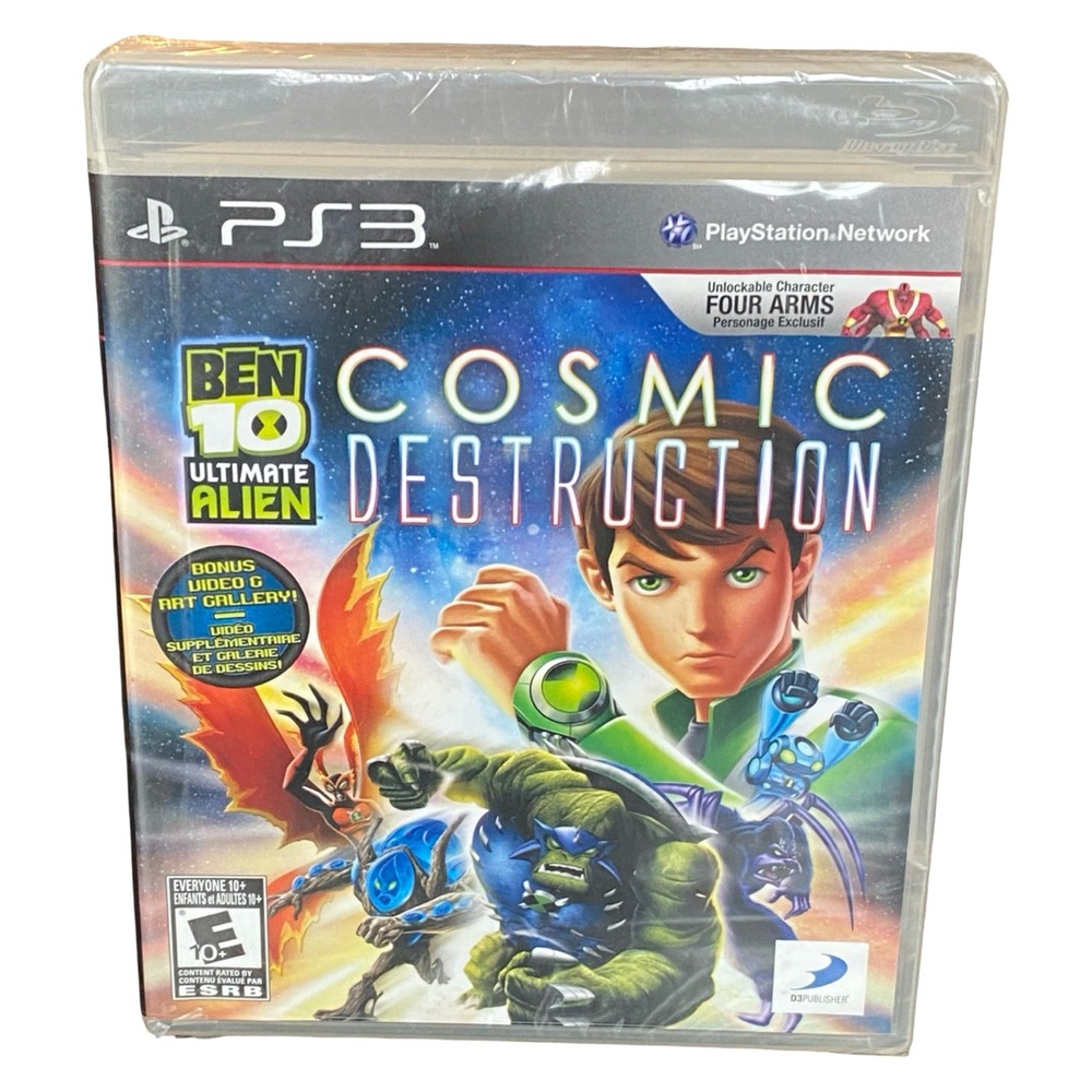 Ben 10 Ultimate Alien Cosmic Destruction PS3 PlayStation 3 New Sealed Four Arms